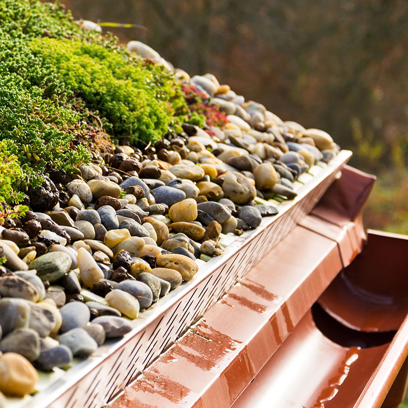 ROOFING PEBBLES FOR EXTENSIVE GREEN ROOFS