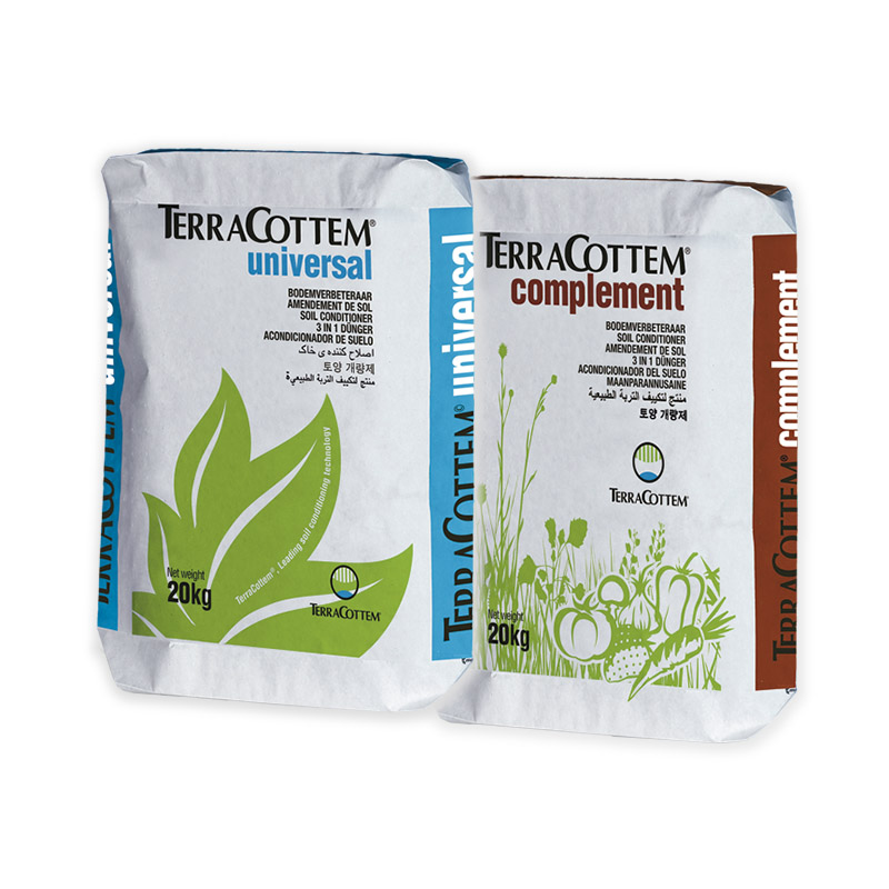 TERRACOTTEM UNIVERSAL AND TERRACOTTEM COMPLEMENT SOIL CONDITIONERS